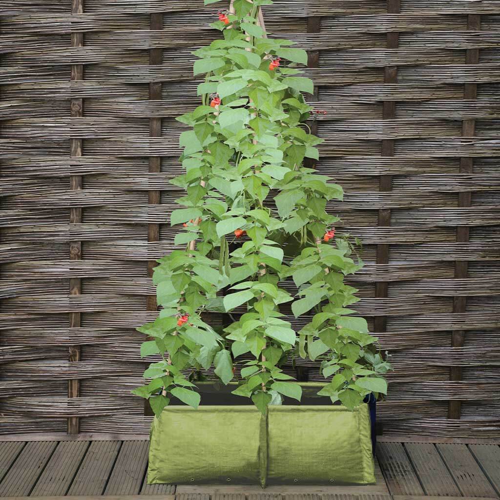 Fioriera Rialzata Haxnicks Per Balconi E Terrazzi – 60x30x30 Cm – Capacità 55 Litri – Blu - 2