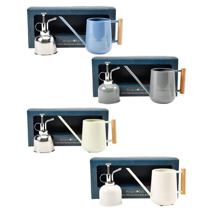 indoor plant mister and watering can Burgon & Ball Indoor Watering Can & Plant Mister Set